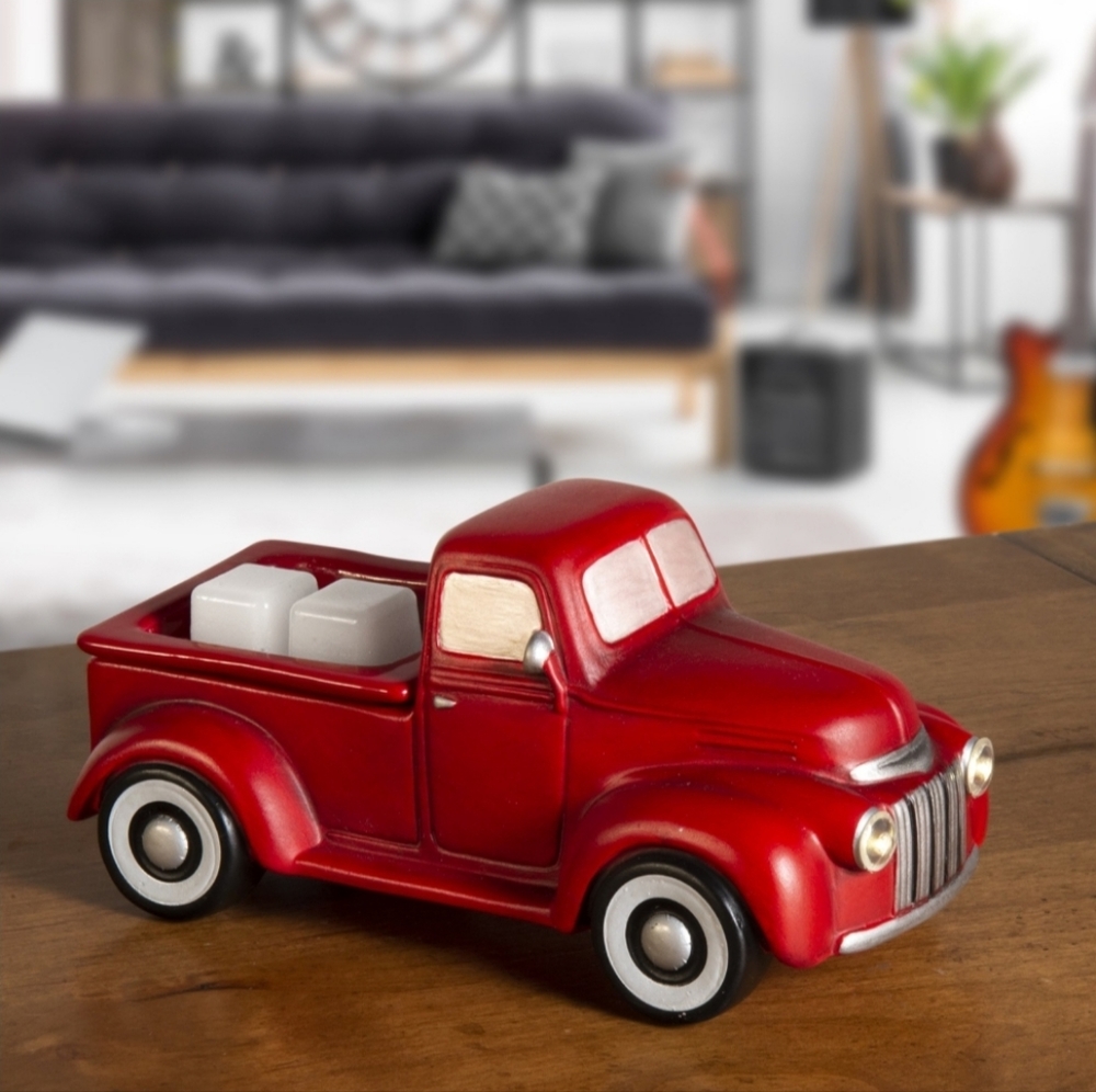 NIB RED VINTAGE TRUCK Wax Warmer Hot Plate Wax Warmer